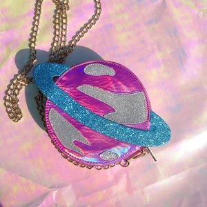 Skinny Dip Dolls Kill Cosmic Sparkly Planet Bag